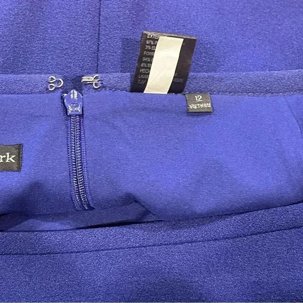 Blue Lined Skirt by Preston & York - Picture 5 of 9